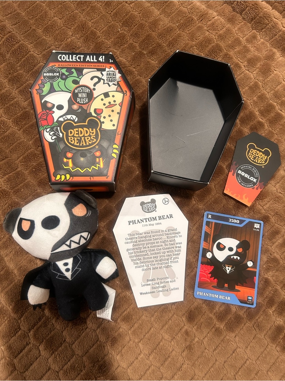 Roblox Deddy Bears Halloween Mystery Mini Plush Phantom Bear